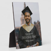 Minimalist Graduation Keepsake Photo Fotoplatte (Seite)