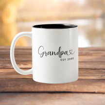 Minimalist Grandpa Established Elegant Script