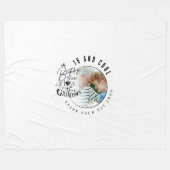 Minimalist Grandson Custom Gifts Fleecedecke (Vorderseite (Horizontal))