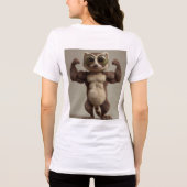 Minimalist Graphic T-Shirt – Quiet Strength  Tri-Blend Shirt (Rückseite)