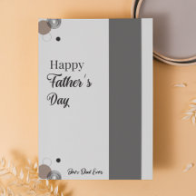 Minimalist Grau zum Vatertag | Bester Vater überha