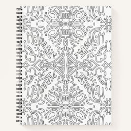 Minimalist graues Blumenmuster Notizblock