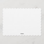 Minimalist Green Bows Blessing Christmas Einladung (Rückseite)