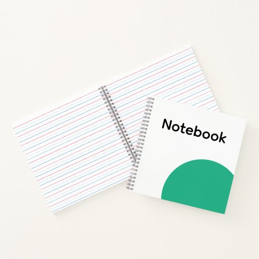 Minimalist Green Circle Notebook Notizblock (Innenseite)