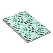 Minimalist Green Foliage Journal Botanical Nature Notizblock (Rechte Seite)