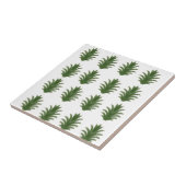 Minimalist Green Leaf Botanical Paper Plate Fliese (Seite)