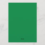 Minimalist Green Stripes St. Patrick's Day Photo Feiertagskarte (Rückseite)