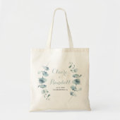 Minimalist Greenery Bridesmaid Tote Bag Tragetasche (Vorne)