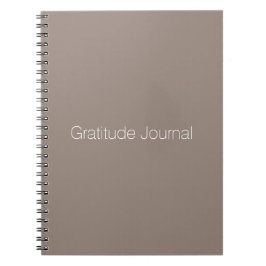 Minimalist greige beige custom gratitude journal notizblock