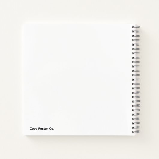 Minimalist Grey Circle Notebook Notizblock (Rückseite)