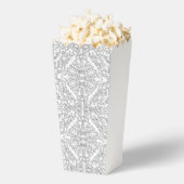 Minimalist Grey Floral Pattern Geschenkschachtel (Geplatzt)