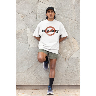Minimalist Grunge Außer Betrieb Grafik T-Shirt |