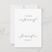 Minimalist Guest Name Table Card Place Card (Vorderseite)