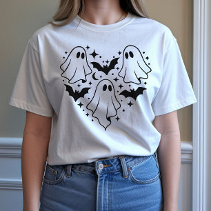 Minimalist Halloween Geist Shirt für Sie oder Frau