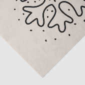 Minimalist handdrawn snowflake seidenpapier (Ausschnitt)