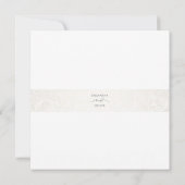 Minimalist Handwritten Photo Wedding Invitation  Save The Date (Rückseite)