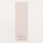 Minimalist handwritten script, simple and modern yogamatte (Vorderseite)