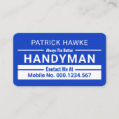 Minimalist Handyman Border Lines Visitenkarte (Vorderseite)