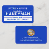 Minimalist Handyman Border Lines Visitenkarte (Vorne/Hinten)