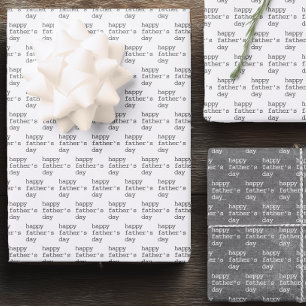 Minimalist Happy Father's Day Geschenkpapier Set