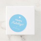 Minimalist ׳Happy Holidays׳ Custom Christmas Geschenkanhänger (Beispiel)