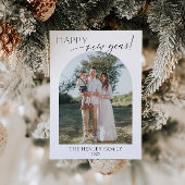 Minimalist Happy New Year Holiday Card Einladung