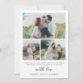 Minimalist Happy New Year Holiday Card Einladung (Rückseite)