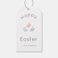 Minimalist Happy Osterhase