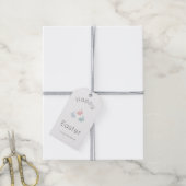 Minimalist Happy Osterhase  Geschenkanhänger (Mit Garn)