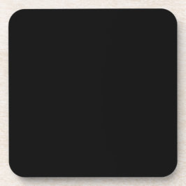 Minimalist Hard Plastic Coaster in Black Getränkeuntersetzer