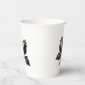 Minimalist Haselnuss – Botanisches Design mit Tint Pappbecher (Rechts)