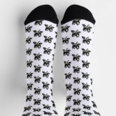 Minimalist Haselnuss – Botanisches Design mit Tint Socken (Oben)