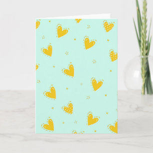 Minimalist Hearts Musterkarte Karte