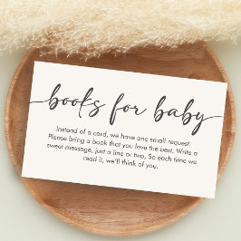 Minimalist Hello Baby Baby Shower Books for Baby Begleitkarte