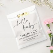 Minimalist Hello Baby Baby Shower Geschenktütchen (Versiegelt)