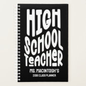 Minimalist High School Teacher Class Planner Planer (Vorderseite)