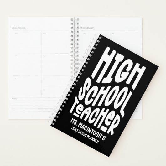 Minimalist High School Teacher Class Planner Planer (Anzeige)