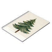 Minimalist Holiday Pine Notebook Notizblock (Linke Seite)