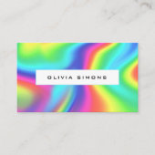 Minimalist holographic Business Cards Visitenkarte (Vorderseite)