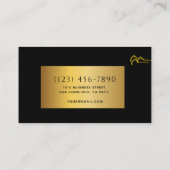 Minimalist Home Building Construction Luxe Busines Visitenkarte (Rückseite)