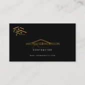 Minimalist Home Building Construction Luxe Busines Visitenkarte (Vorderseite)