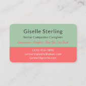 Minimalist Home Care & Senior Support Visitenkarte (Vorderseite)