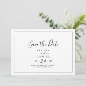 Minimalist Horizontal Save The Date (Stehend Vorderseite)