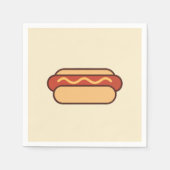 Minimalist Hot Dog art for USA Serviette (Vorderseite)