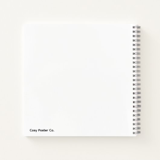 Minimalist Hot Pink Notebook Notizblock (Rückseite)