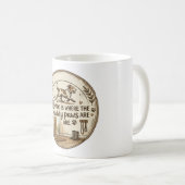 Minimalist-Hundefreund-Tasse Kaffeetasse (VorderseiteRechts)