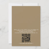 Minimalist Hydrangea Bloom Rustic QR Code Wedding Einladung (Rückseite)