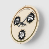 Minimalist Icon Personal Wall Clock Runde Wanduhr (Winkel)