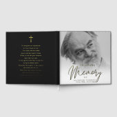 Minimalist In Loving Memory Trauerfeier Gästebuch (Voll)