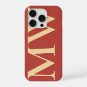 Minimalist Initial Phone Case Custom Gift for Her iPhone Hülle (Rückseite)